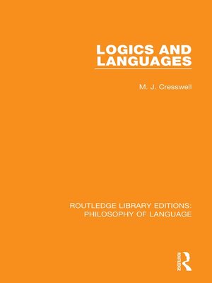 cover image of Logics and Languages